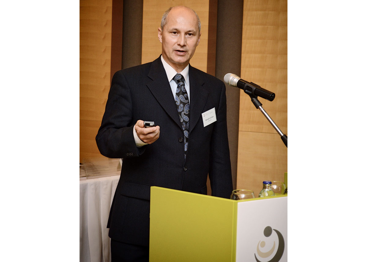 Prof. Dr. Zoltan Nemeth bei der PhD Präsentation